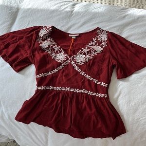 Womens boho shirt NWT